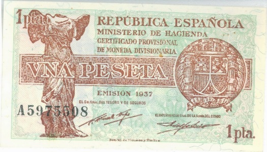 1 Peseta Emision 1937-1